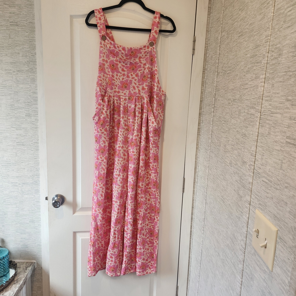 Blakeley Designs Floral Pink Jumpsuit Size L/XL BNWT